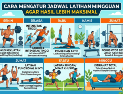 Cara Mengatur Jadwal Latihan Mingguan agar Hasil Lebih Maksimal